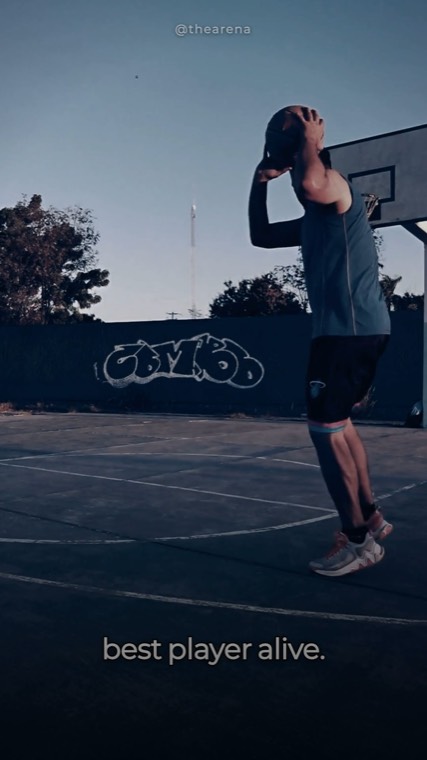 Frame from a sports video